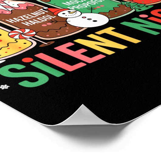 Funny Santa Profol Silent Night Icu Nurses Merry C Poster (Ecke)