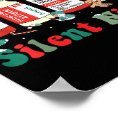 Funny Santa Profol Silent Night Icu Nurses Merry C Poster (Ecke)