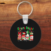 Funny Santa Profol Silent Night Icu Nurses Merry C Schlüsselanhänger (Vorderseite)