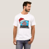 Funny Santa Quote Weihnachts Virtual Learning Quar T-Shirt (Vorne ganz)