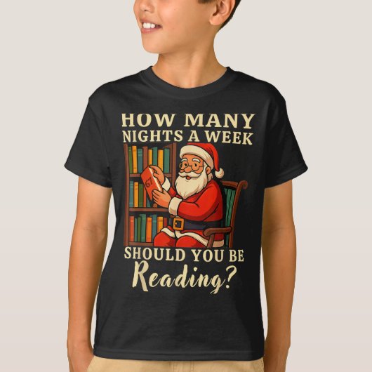 Funny Santa Reading 67 Meme Tee Christmas Teacher  (Vorderseite)