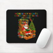Funny Santa Reading 67 Meme Tee Christmas Teacher  Mousepad (Mit Mouse)