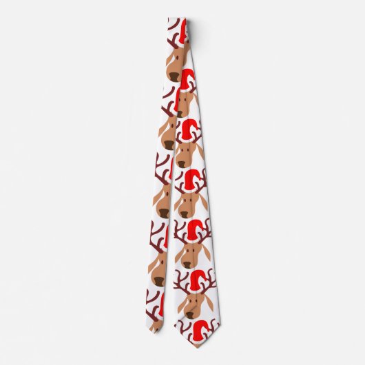 Funny Santa Reindeer Krawatte (Rückseite)