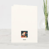 Funny Santa Retro Weihnachts-Weihnachtskarte Feiertagskarte (Rückseite)