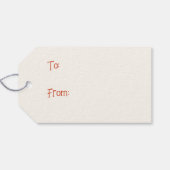 Funny Santa Retro Weihnachtsabend Geschenkanhänger (Rückseite Horizontal)