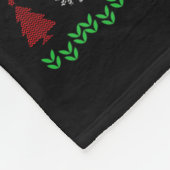 Funny Santa Riding Dinosaur Animal Ugly Christmas Fleecedecke (Ecke)