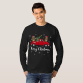 Funny Santa Riding Weihnachtsbaum Truck Beaver Chr T-Shirt (Vorne ganz)