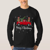 Funny Santa Riding Weihnachtsbaum Truck Beaver Chr T-Shirt (Vorderseite)