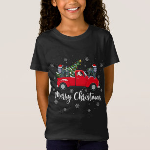 Funny Santa Riding Weihnachtsbaum Truck Gorilla Ch T-Shirt