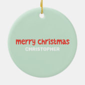 Funny Santa Rive Keramik Ornament (Hinten)