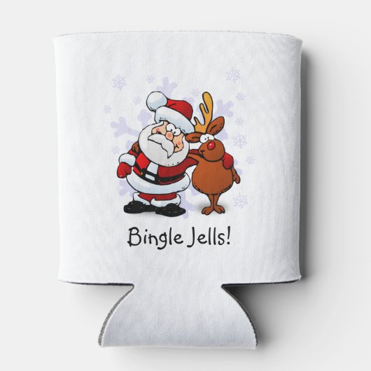 Funny Santa & Rudolph Holiday Can Cooler Dosenkühler (Rückseite)