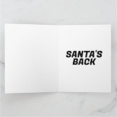 FUNNY SANTA SANTA'S RÜCKEN CHRISTMAS CARD KARTE (Innenseite)