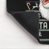 Funny Santa Says 67 Ugly Christmas Sweater Mousepad (Ecke)