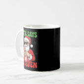 Funny Santa Says Six Seven 67 Meme Christmas Kaffeetasse (Vorderseite Links)