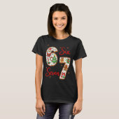 Funny Santa Says Six Seven 6 7 Christmas Meme T-Shirt (Vorne ganz)