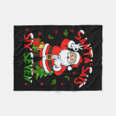 Funny Santa Says Six Seven Christmas 67 Meme Xmas Fleecedecke (Vorderseite (Horizontal))