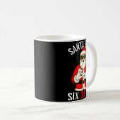Funny Santa Says Six Seven Christmas 67 Meme Xmas Kaffeetasse (VorderseiteRechts)