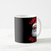 Funny Santa Says Six Seven Christmas 67 Meme Xmas Kaffeetasse (VorderseiteRechts)