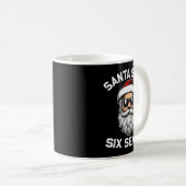 Funny Santa Says Six Seven Christmas 67 Meme Xmas Kaffeetasse (VorderseiteRechts)