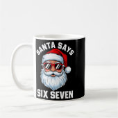 Funny Santa Says Six Seven Christmas 67 Meme Xmas  Kaffeetasse (Links)