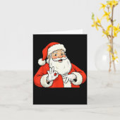 Funny Santa Says Six Seven Christmas 67 Meme Xmas Karte (Gelbe Blume)