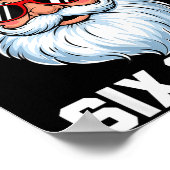 Funny Santa Says Six Seven Christmas 67 Meme Xmas  Poster (Ecke)