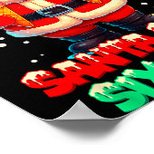 Funny Santa Says Six Seven Christmas 67 Meme Xmas  Poster (Ecke)