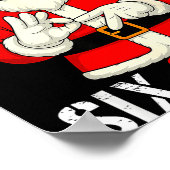 Funny Santa Says Six Seven Christmas 67 Meme Xmas  Poster (Ecke)