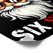 Funny Santa Says Six Seven Christmas 67 Meme Xmas  Poster (Ecke)