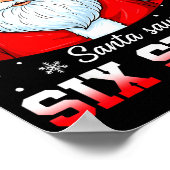 Funny Santa Says Six Seven Christmas 67 Meme Xmas  Poster (Ecke)