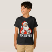 Funny Santa Says Six Seven Christmas 67 Meme Xmas T-Shirt (Vorne ganz)