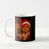 Funny Santa Selfie Reindeer Men Women Kids Christm Kaffeetasse (Links)