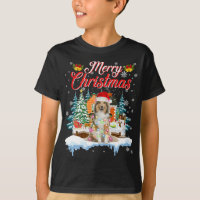 Funny Santa Sheltie Dog Frohe Weihnachten