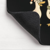 Funny Santa Silly Goose 6 7 Christmas Geese Six Se Mousepad (Ecke)