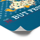 Funny Santa Silly Goose Overstimulated But Festive Poster (Ecke)