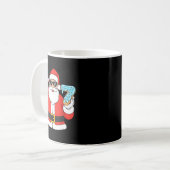 Funny Santa Six Seven 67 Ice Cream Drip Christmas Kaffeetasse (Vorderseite Links)