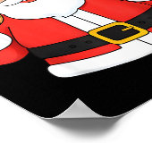 Funny Santa Six Seven 67 Ice Cream Drip Christmas Poster (Ecke)