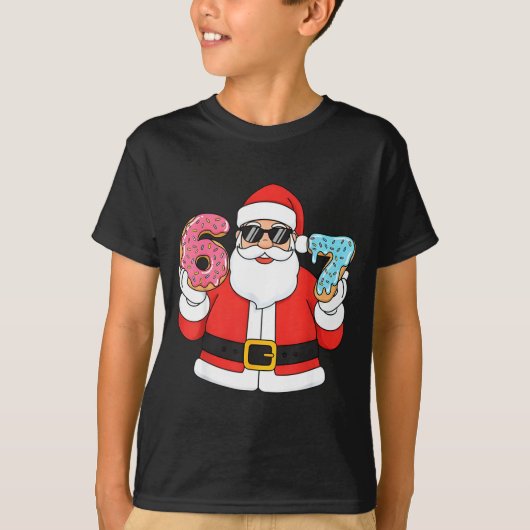 Funny Santa Six Seven 67 Ice Cream Drip Christmas  T-Shirt (Vorderseite)