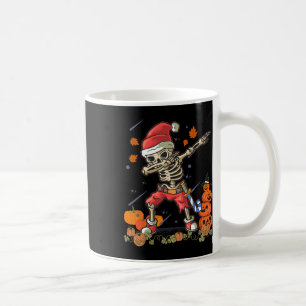 Funny Santa Skeleton Dabbing Halloween Kostümspass Kaffeetasse