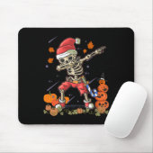 Funny Santa Skeleton Dabbing Halloween Kostümspass Mousepad (Mit Mouse)