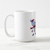 Funny Santa Skeletons Having a Snowball Fight  Kaffeetasse (Links)