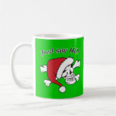 Funny Santa Skull Kaffeetasse (Links)