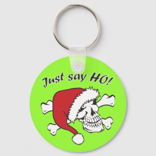 Funny Santa Skull Schlüsselanhänger
