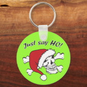 Funny Santa Skull Schlüsselanhänger (Vorderseite)