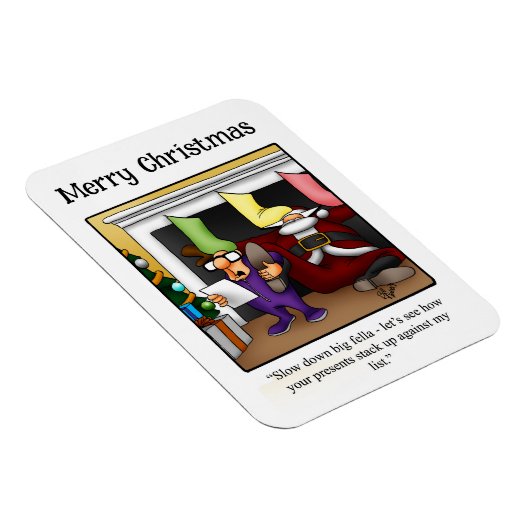 Funny Santa Spaß Magnet Geschenk (Rechte Seite)