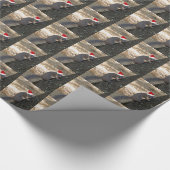 Funny Santa Squirrel Wrapper Geschenkpapier (Ecke)
