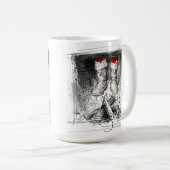 Funny Santa Stuck in Chimney - Xmas Spaß Kaffeetasse (VorderseiteRechts)