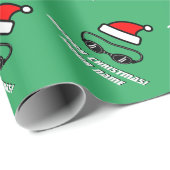Funny Santa swim Brille Custom Schwimmer Weihnacht Geschenkpapier (Rolleneckpunkt)