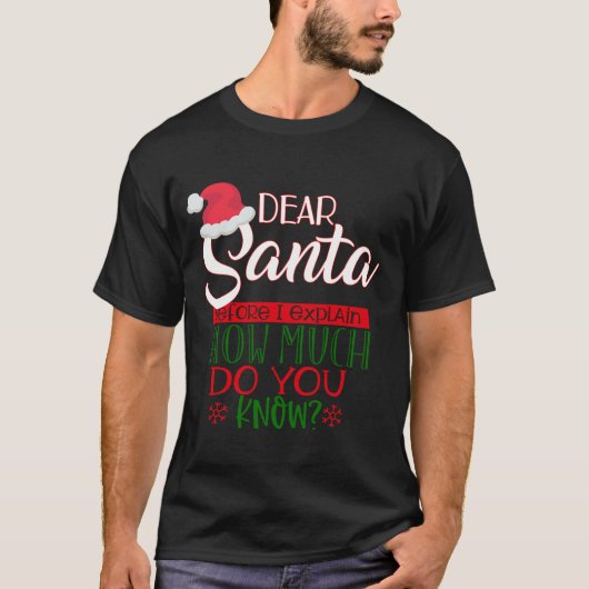 Funny Santa T-Shirt (Vorderseite)