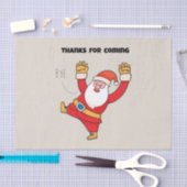 Funny santa thanks for coming seidenpapier (Handwerk)